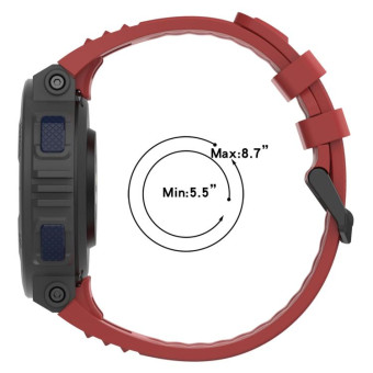 For Amazfit Active Edge A2212 Solid Color Silicone Watch Band(Purple)