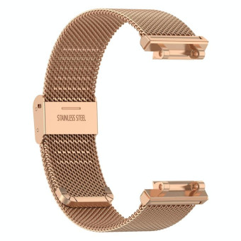 For Amazfit Active Edge A2212 Milan Mesh Single Buckle Watch Band(Rose Gold)