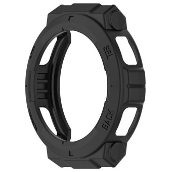 For Amazfit Active Edge A2212 Armored Hollow Half Pack TPU Watch Protective Case(Black)