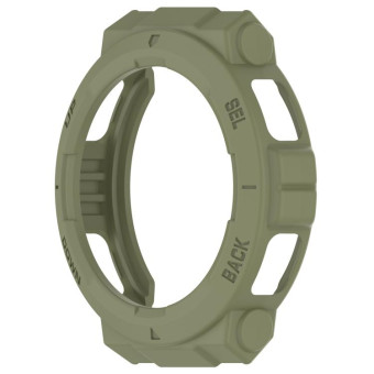 For Amazfit Active Edge A2212 Armored Hollow Half Pack TPU Watch Protective Case(Green)