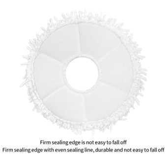 JUNSUNMAY 4pcs Washable Mop Pads Replacement for ECOVACS DEEBOT X1 Turbo / X2 Omni / T20 Pro(White)