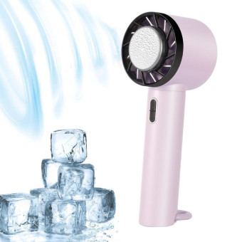 ENKAY Hat-Prince Handheld Mini Portable Cold Compress Cooling Fan(Pink)