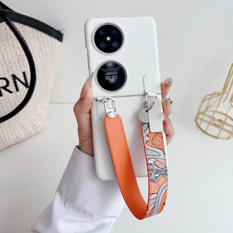For Huawei Pocket 2 Wristband Folding Shockproof Phone Case(Orange)