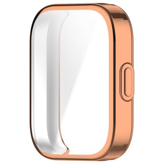 For Amazfit Bip 5 Unity Full Coverage TPU Watch Case(Electroplated Rose Gold)