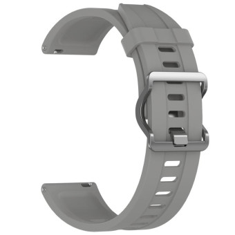 For Xiaomi Watch S4 Sport Groove Style Silicone Watch Band(Titanium Gray)