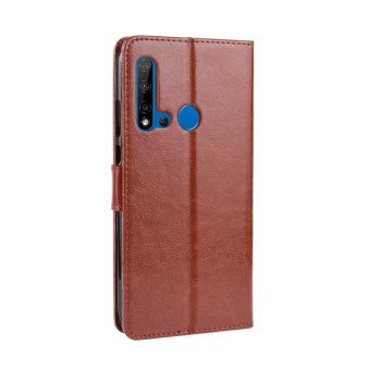 Retro Crazy Horse Texture Horizontal Flip Leather Case for Huawei P20 lite (2019) / Nova 5i, with Holder & Card Slots & Photo Frame(Brown)