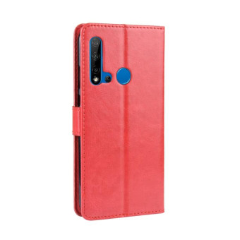 Retro Crazy Horse Texture Horizontal Flip Leather Case for Huawei P20 lite (2019) / Nova 5i, with Holder & Card Slots & Photo Frame(Red)
