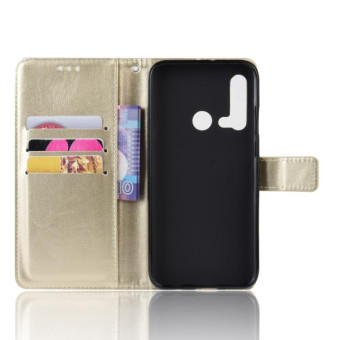 Retro Crazy Horse Texture Horizontal Flip Leather Case for Huawei P20 lite (2019) / Nova 5i, with Holder & Card Slots & Photo Frame(Gold)