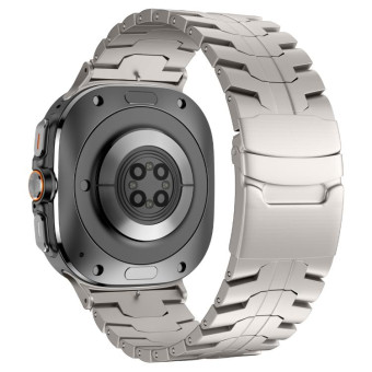 For Samsung Galaxy Watch Ultra 47mm Titanium Alloy Metal Watch Band(Titanium Color)