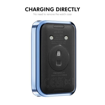 For Honor Band 9 ENKAY Hat-Prince Full Coverage Electroplated Soft TPU Case with Screen Protection(Navy Blue)