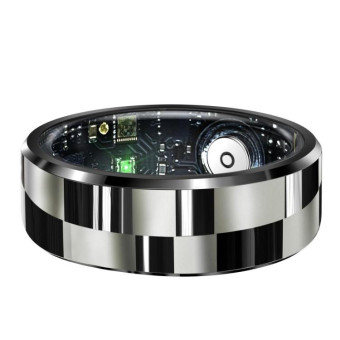 R9 SIZE 8 Smart Ring, Support Health Monitoring / Gesture Control / Somatosensory Games(Black)