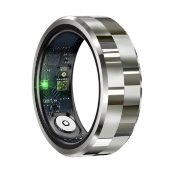 R9 SIZE 9 Smart Ring, Support Health Monitoring / Gesture Control / Somatosensory Games(Silver)