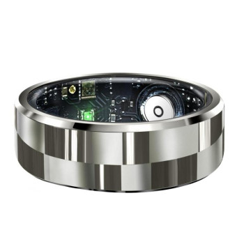 R9 SIZE 10 Smart Ring, Support Health Monitoring / Gesture Control / Somatosensory Games(Silver)