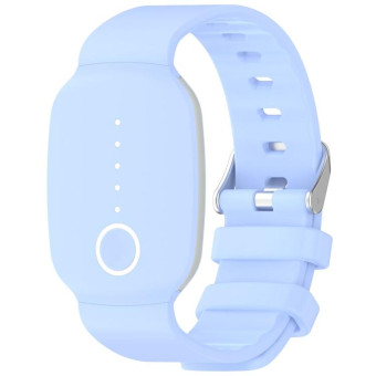 For EmeTerm Fashion Solid Color Silver Buckle Silicone Watch Band(Cornflower Blue)