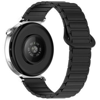 For Samsung Galaxy Watch3 45mm Dual Color Magnetic Buckle Silicone Watch Band(Black)
