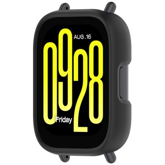 For Redmi Watch 5 Active Half Coverage PC Hollow Watch Protective Case(Black)