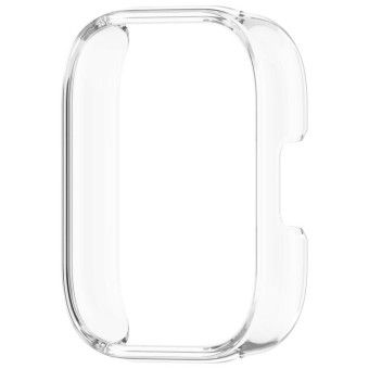 For Redmi Watch 5 Lite Half Coverage PC Hollow Watch Protective Case(Transparent)