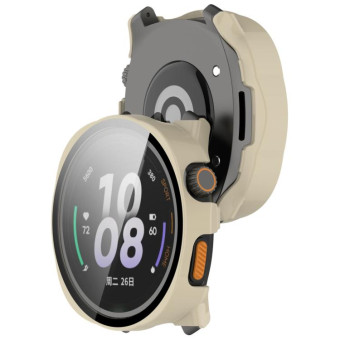 For Keep Watch Pilot 1 Tempered Film Integrated PC Watch Protective Case(Ivory White)
