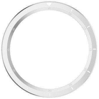 For Xiaomi Watch S4 Tempered Glass Film Hybrid Stainless Steel Watch Protective Ring(Scale Silver)