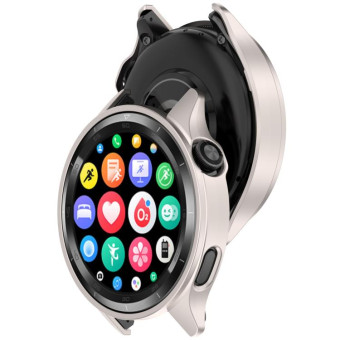 For Xiaomi Watch S4 / Watch S4 eSIM Half Coverage PC Hollow Watch Protective Case(Starlight)