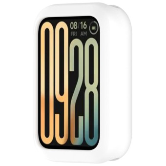 For Xiaomi Smart Band 9 Pro Silicone Watch Protective Case(White)
