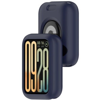 For Xiaomi Smart Band 9 Pro Silicone Watch Protective Case(Dark Blue)