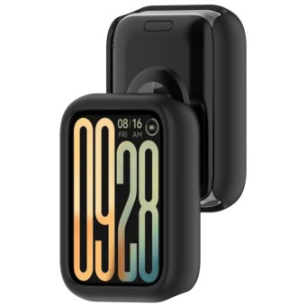 For Xiaomi Smart Band 9 Pro Half Coverage PC Hollow Watch Protective Case(Black)