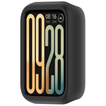 For Xiaomi Smart Band 9 Pro Half Coverage PC Hollow Watch Protective Case(Black)
