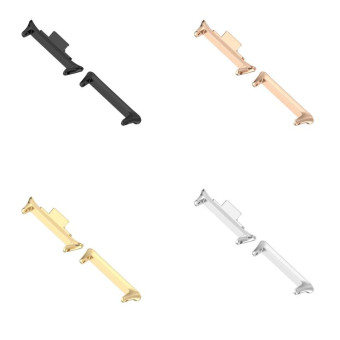 For Xiaomi Smart Band 9 Pro 1 Pair 20mm 316 Stainless Steel Metal Watch Band Connector(Silver)