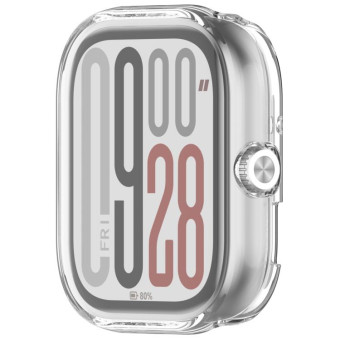 For Redmi Watch 5 eSIM Electroplated Full Coverage TPU Watch Protective Case(Transparent)
