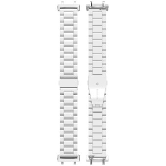 For Amazfit T-REX 3 Three Beads Stainless Steel Metal Watch Band(Silver)