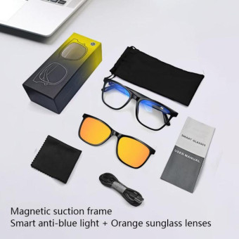 GS05 Smart Glasses, Support AI Smart Chip / Bluetooth Call / Remote Control Photography(Orange)