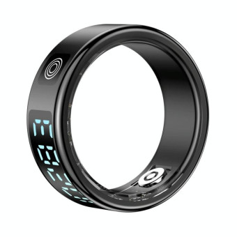 SR08 SIZE 9 Smart Ring, Support Hand Gestures Control / Health Monitoring / Multiple Sports Modes(Black)