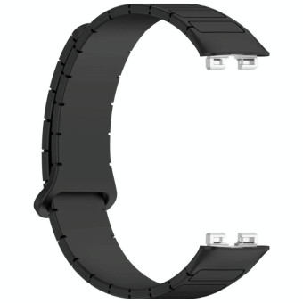 For Huawei Watch Band 10 / 10 NFC I-Shaped Magnetic Silicone Watch Band(Black)