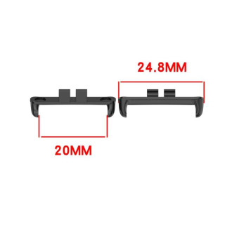 For Honor ROSSINI 2i 1 Pair Metal Head Watch Band Connector(Starlight)