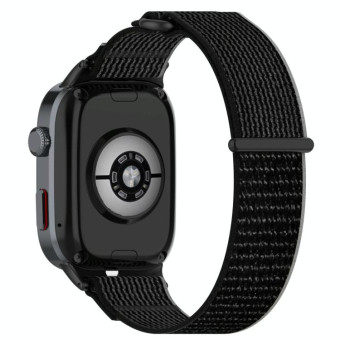 For Huawei Watch D2 Nylon Loop Hook and Loop Fastener Watch Band(Black Gray)