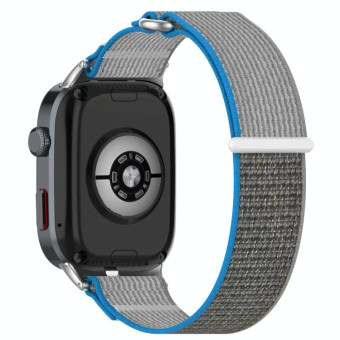 For Huawei Watch D2 Nylon Loop Hook and Loop Fastener Watch Band(Blue Gray)