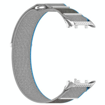 For Huawei Watch D2 Nylon Loop Hook and Loop Fastener Watch Band(Blue Gray)