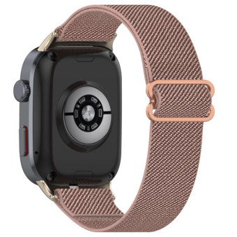 For Huawei Watch D2 Nylon Elastic Braided Watch Band(Rose Pink)