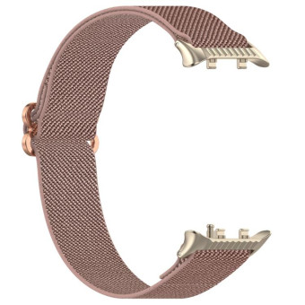 For Huawei Watch D2 Nylon Elastic Braided Watch Band(Rose Pink)