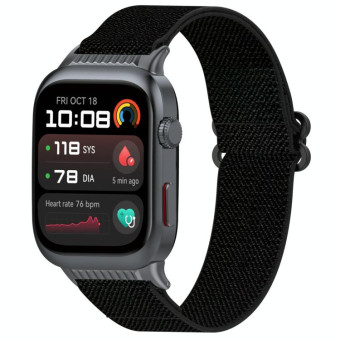 For Huawei Watch D2 Nylon Elastic Braided Watch Band(Black)