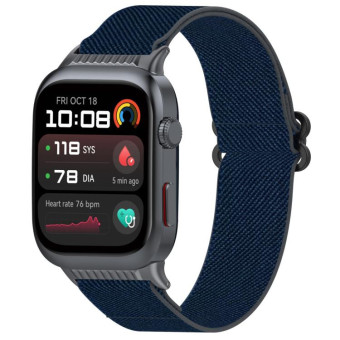 For Huawei Watch D2 Nylon Elastic Braided Watch Band(Midnight Blue)