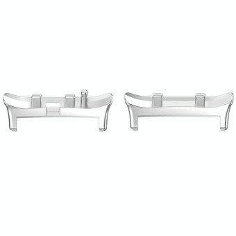 For Huawei Watch D2 1 Pair Metal Head Watch Band Connector(Silver)