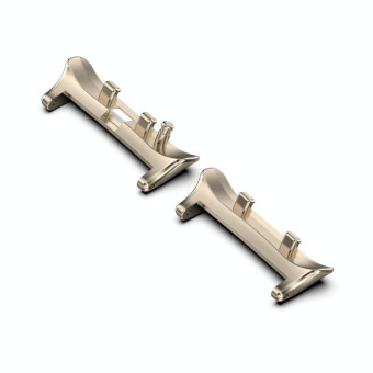 For Huawei Watch D2 1 Pair Metal Head Watch Band Connector(Starlight)