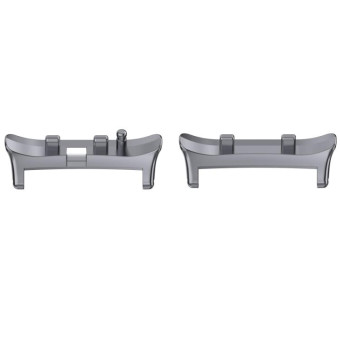 For Huawei Watch D2 1 Pair Metal Head Watch Band Connector(Gray)