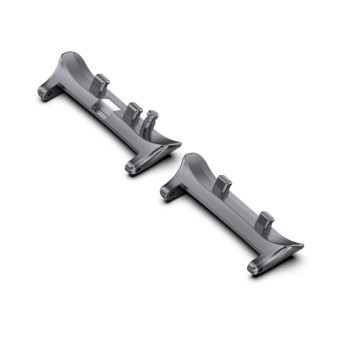 For Huawei Watch D2 1 Pair Metal Head Watch Band Connector(Gray)