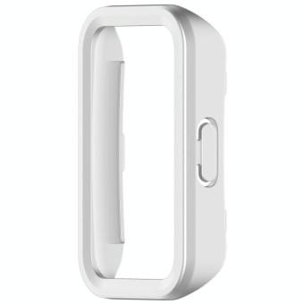 For Huawei Band 10 / 10 NFC / 9 / 9 NFC Half Coverage Hollow PC Watch Protective Case(Silver)