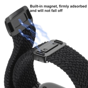 For Huawei Watch Fit 4 / Fit4 Pro / Fit3 Magnetic Buckle Loop Braid Watch Band(Starlight)