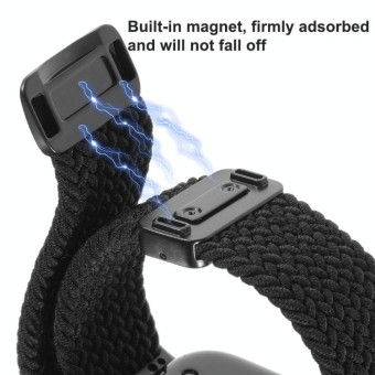 For Huawei Watch Fit 4 / Fit4 Pro / Fit3 Magnetic Buckle Loop Braid Watch Band(Light Mint Green)