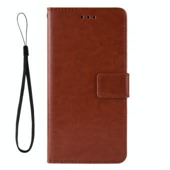 Retro Crazy Horse Texture Horizontal Flip Leather Case for Sony Xperia 2 , with Holder & Card Slots & Photo Frame(Brown)